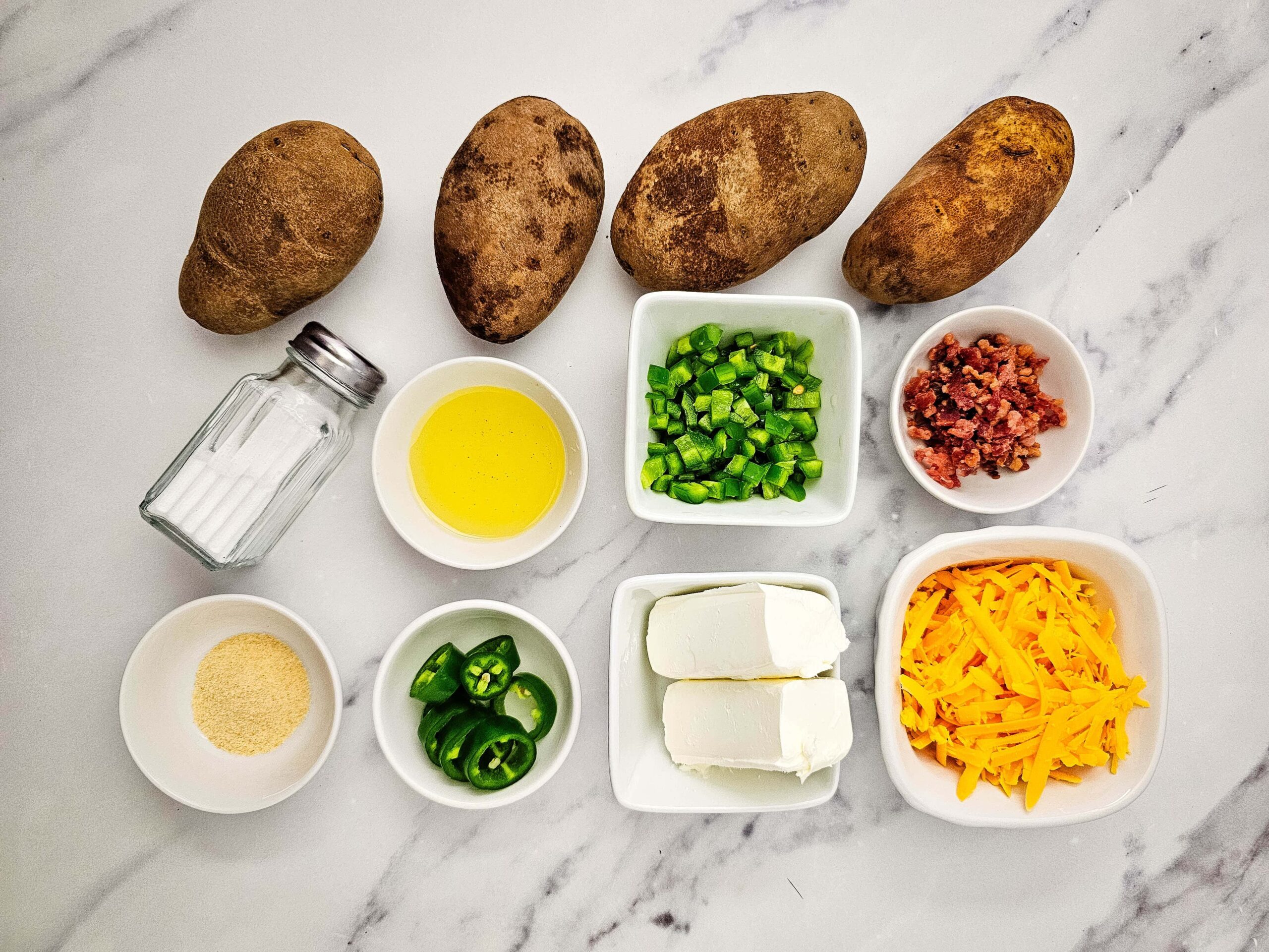 Jalapeno Popper Potato Skins Process Ingredients