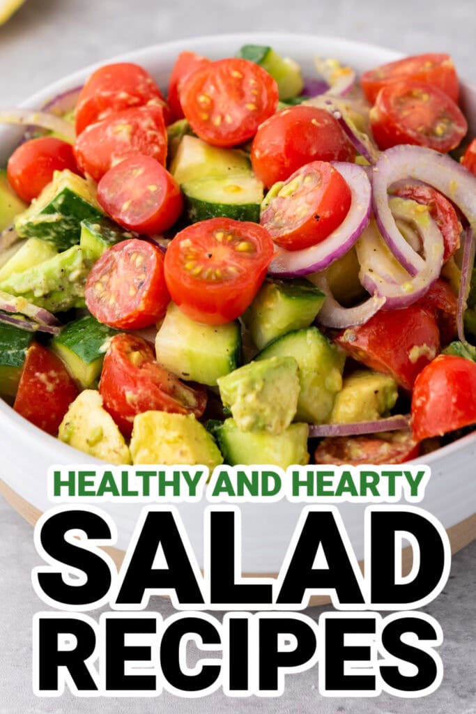 Salad Recipes-Avocado Salad with Lemon Dressing
