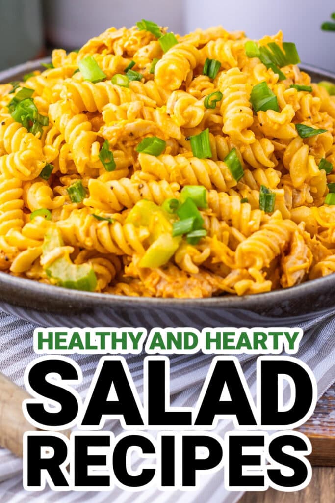 Salad Recipes-Buffalo Chicken Pasta Salad