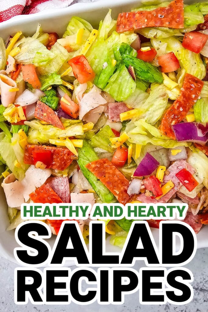 Salad Recipes-Chopped Italian Sub Salad