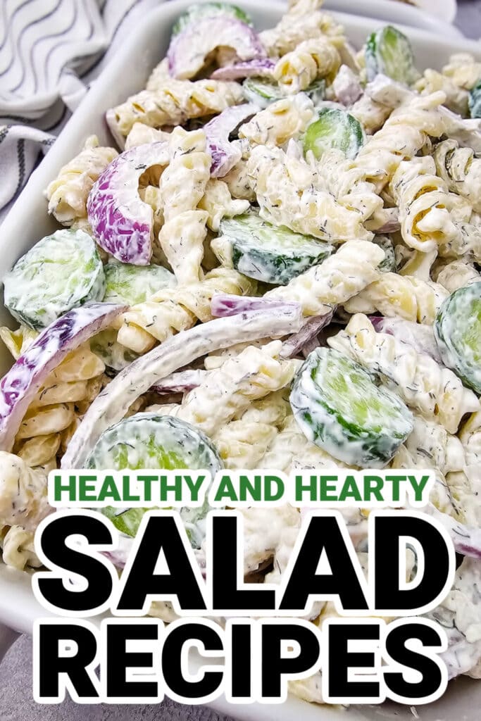 Salad Recipes-Cucumber Pasta Salad
