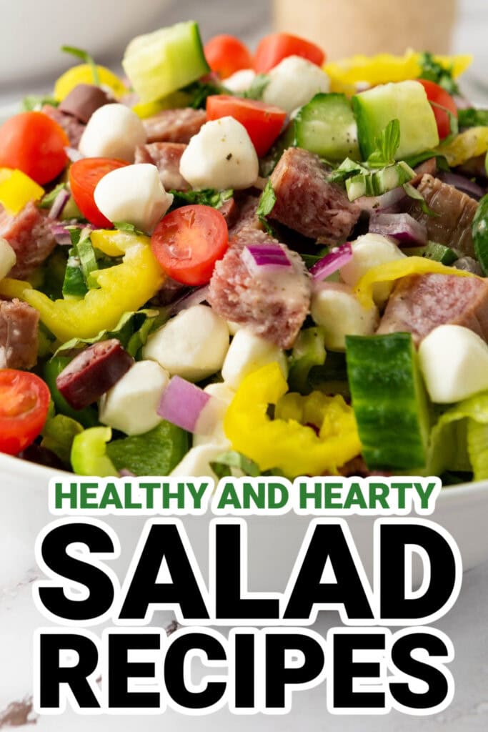Salad Recipes-Italian Chopped Salad with Zesty Dressing