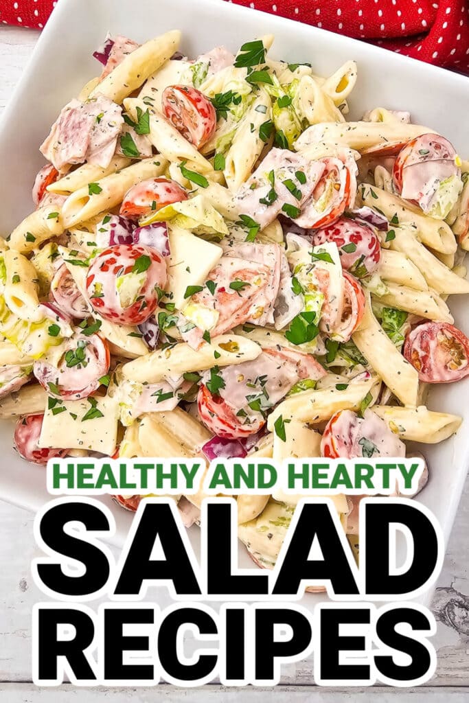 Salad Recipes-Italian Hoagie Pasta Salad