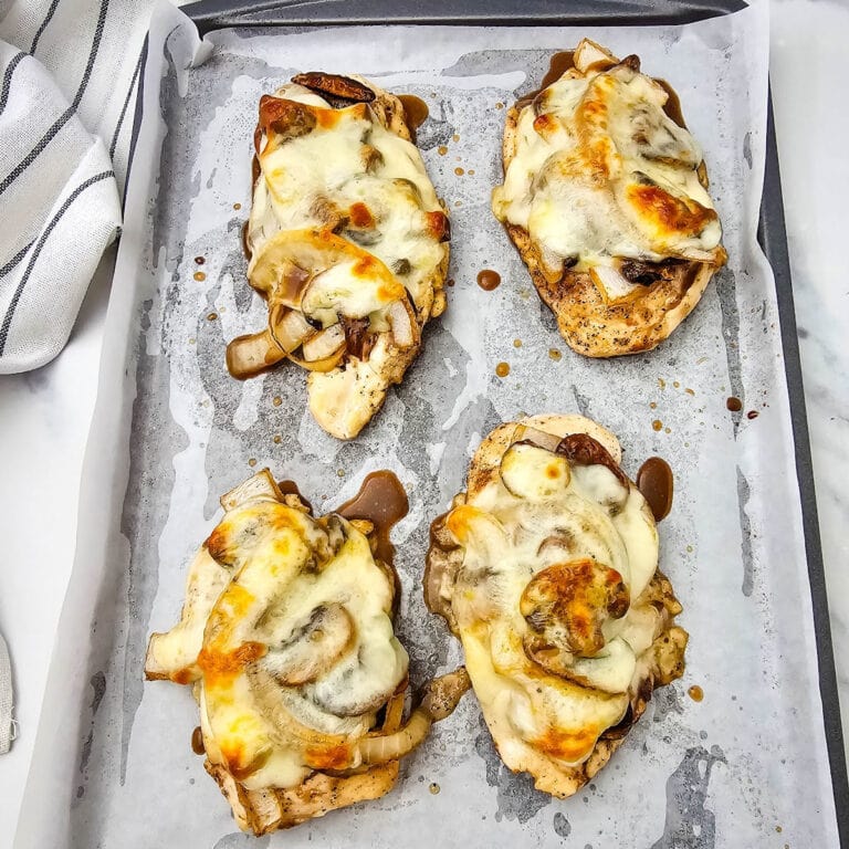 Sheet Pan Bourbon Smothered Chicken featured image copy