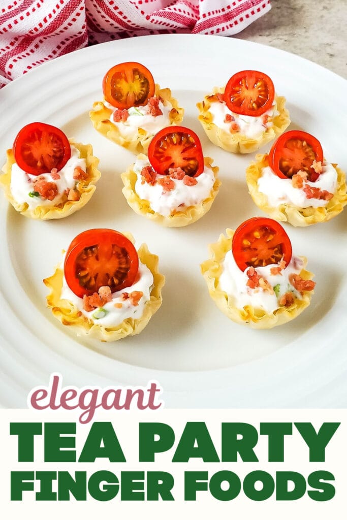 Tea Party Finger Food-BLT Phyllo Bites