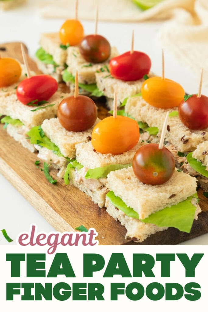Tea Party Finger Food-Classic Tuna Tea Sandwiches