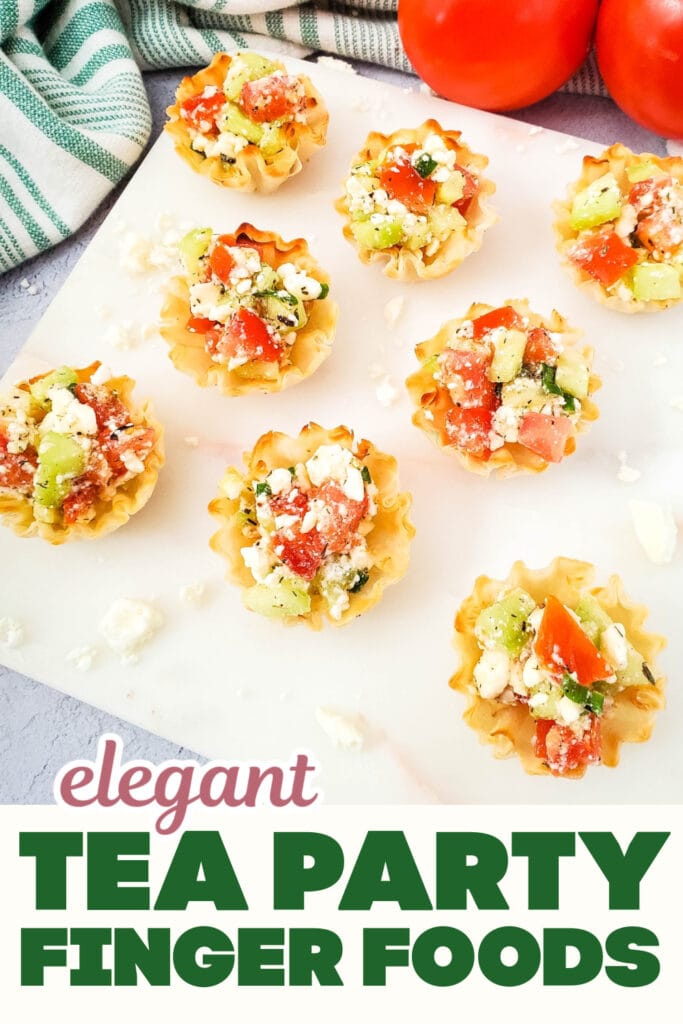 Tea Party Finger Food-Mediterranean Feta Bites
