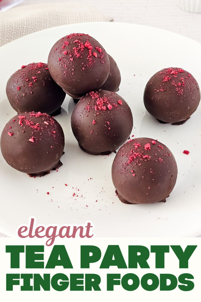 Tea Party Finger Food-Raspberry Chocolate Truffles