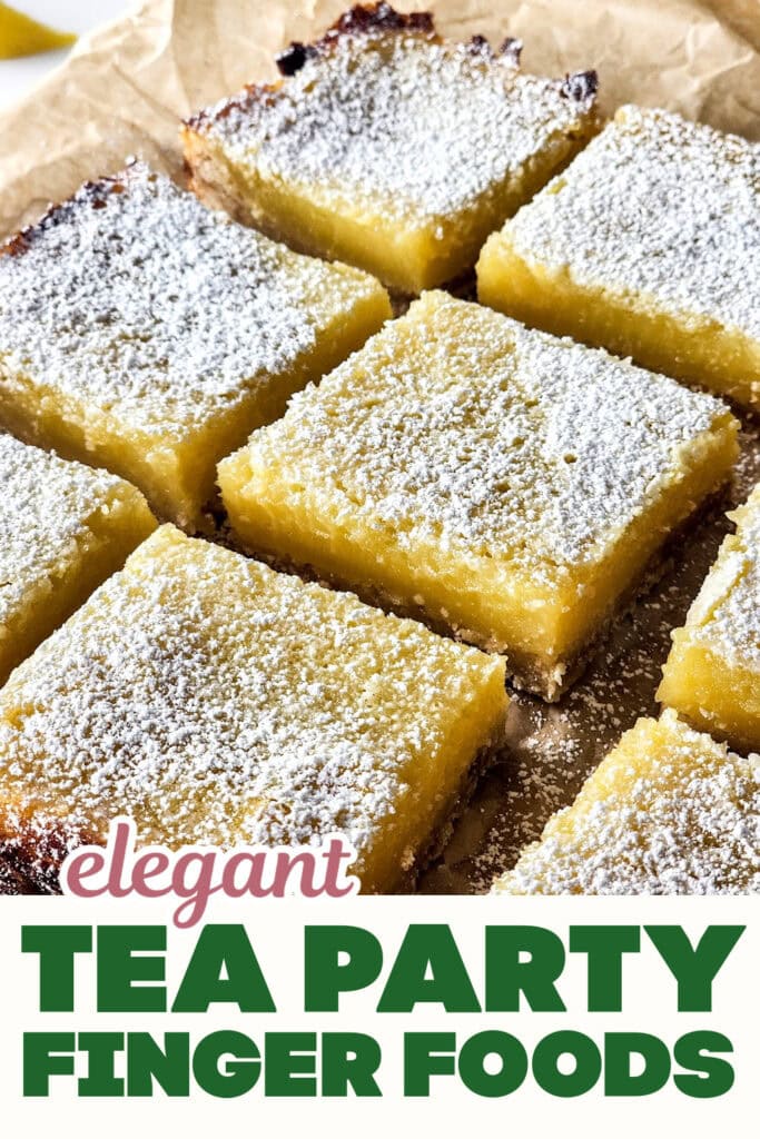 Tea Party Finger Food-Simple Lemon Bars