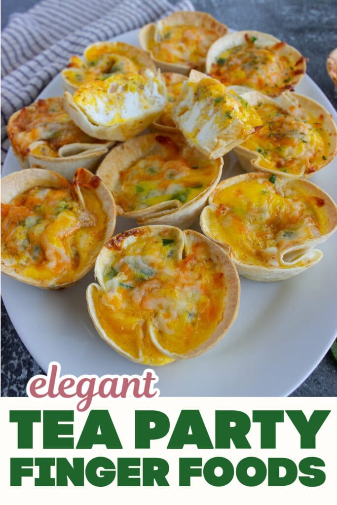 Tea Party Finger Food-Three Cheese Mini Quiches