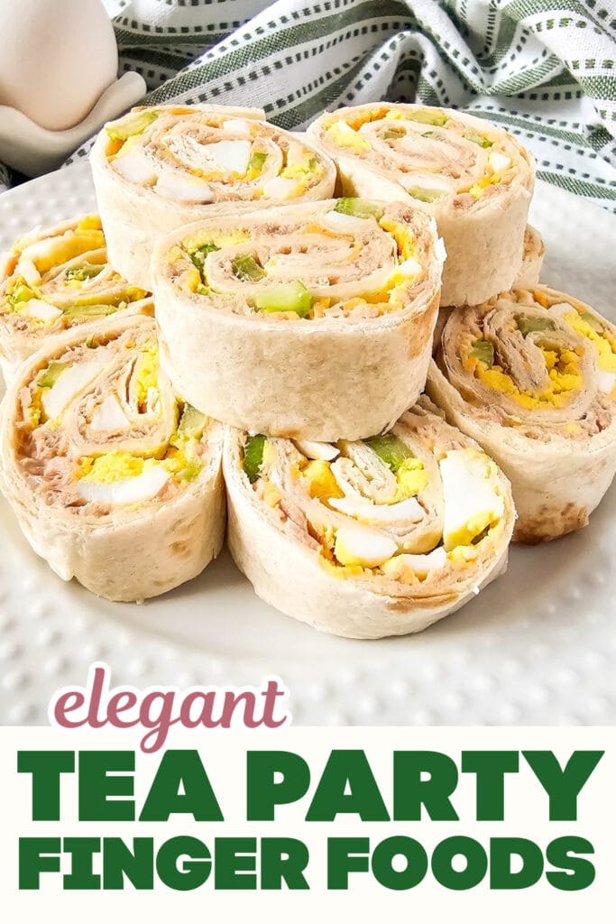 Tea Party Finger Food-Tuna Salad Pinwheels
