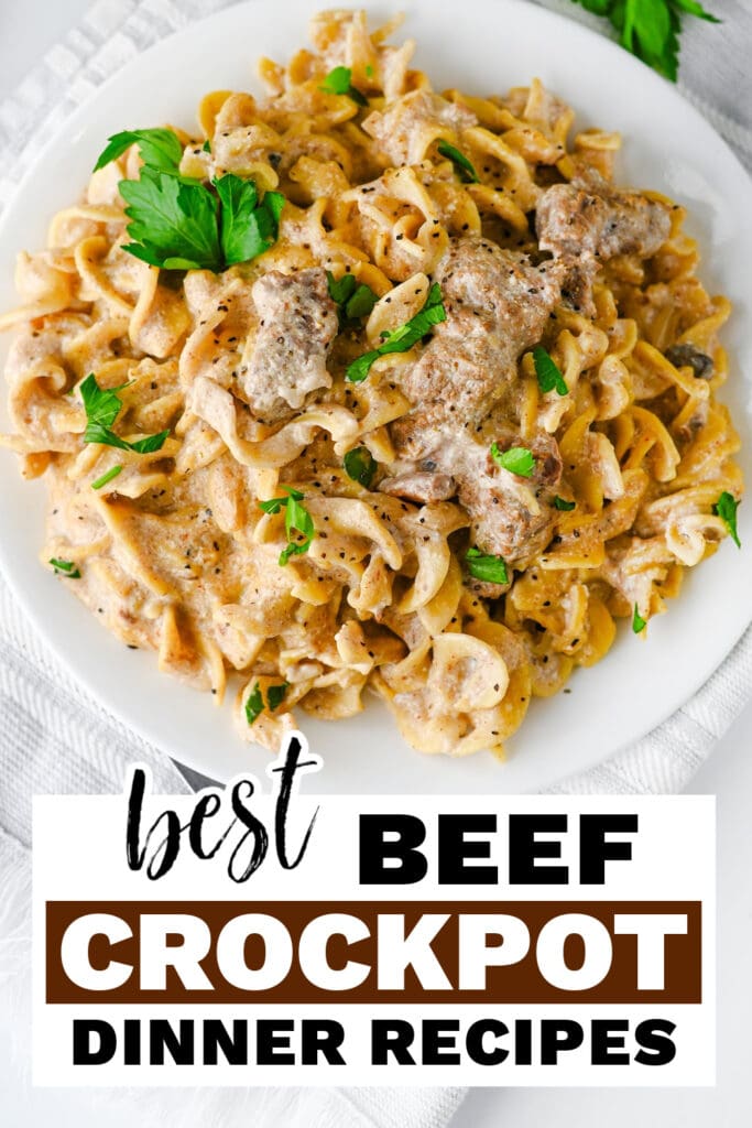 beef crockpot recipes - Crockpot Beef Stroganoff