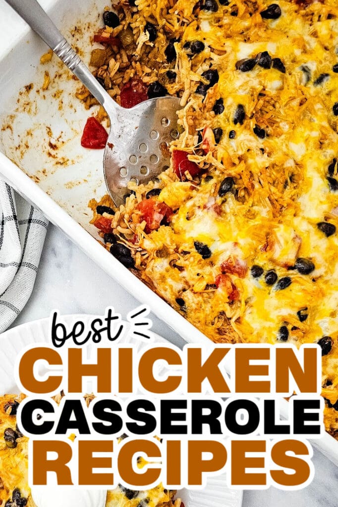 chicken casserole recipes - Cheesy Chicken Taco Casserole