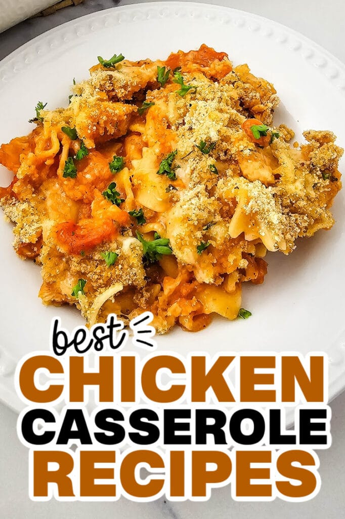 chicken casserole recipes - Dump-and-Bake Chicken Parmesan Casserole