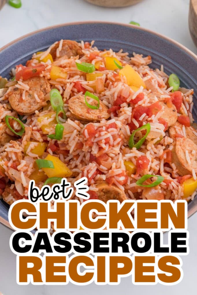 chicken casserole recipes - One Pot Cajun Chicken Sausage and Rice Casserole