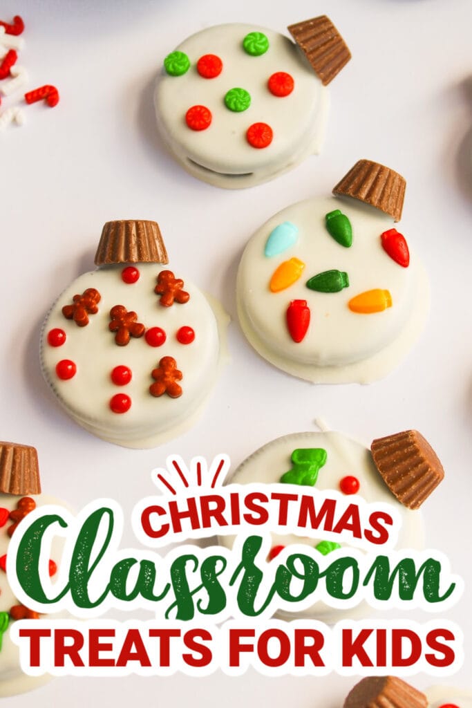 christmas classroom treats - Christmas Ornament Oreos