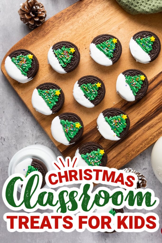 christmas classroom treats - Christmas Tree Oreos