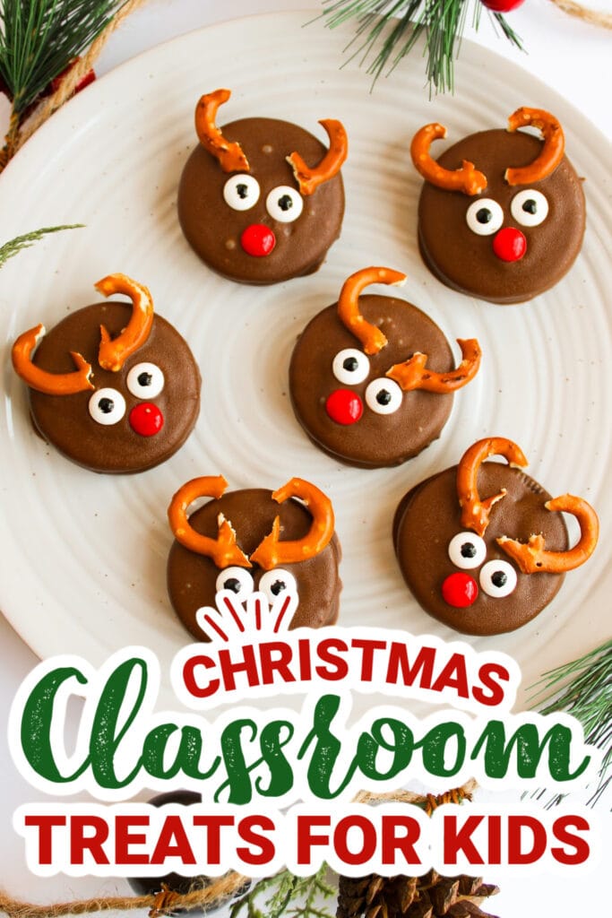 christmas classroom treats - Reindeer Chocolate Covered Oreos