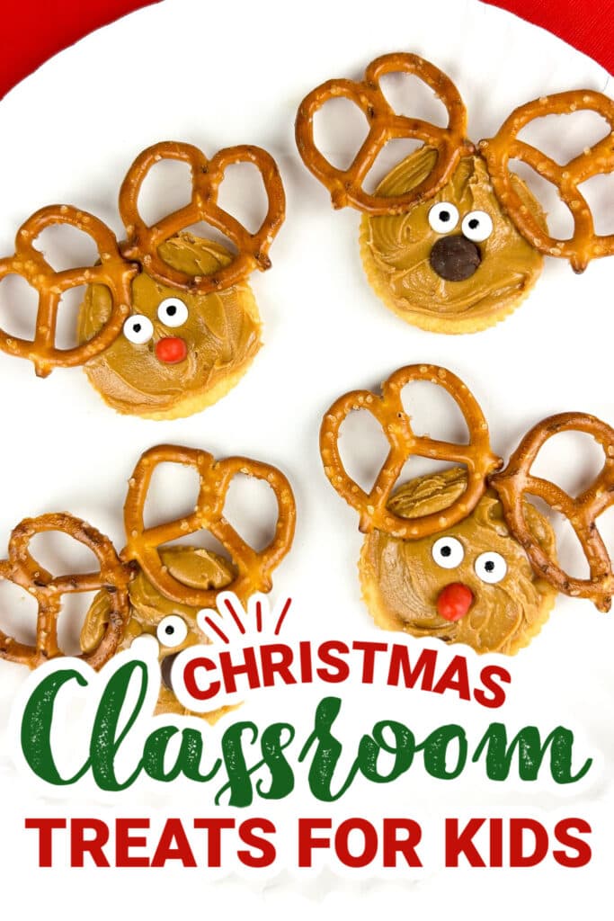 christmas classroom treats - Ritz Reindeer Snack