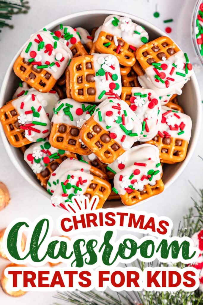 christmas classroom treats - Rolo Pretzel Sandwiches