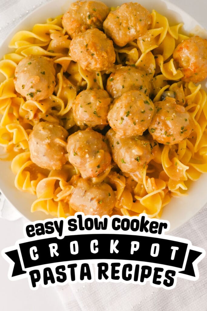 crockpot pasta recipes - Slow Cooker Creamy Meatballs