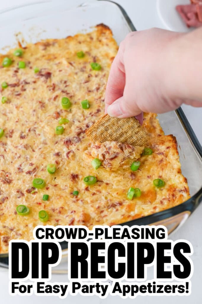 dip recipes Baked Cheesy Reuben Dip