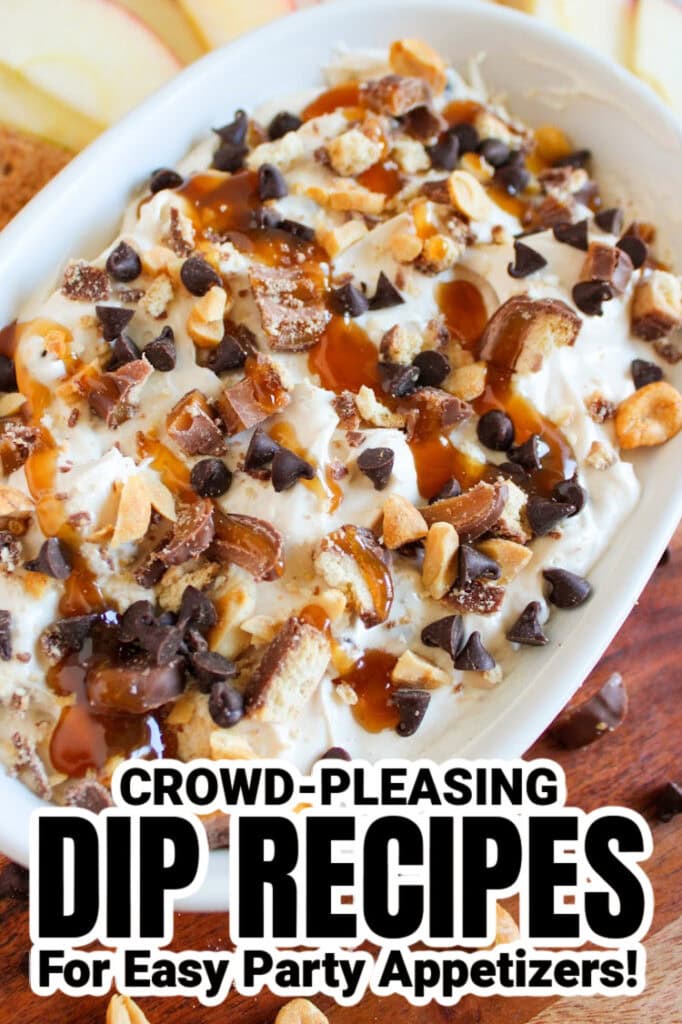 dip recipes - Caramel Twix Apple Dip