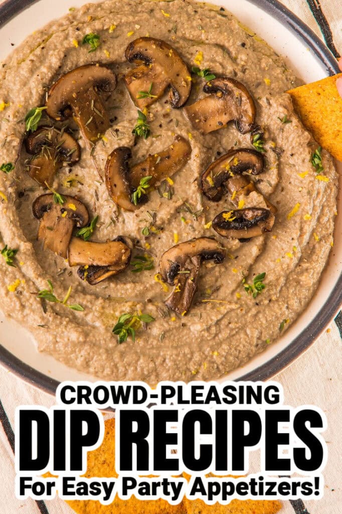 dip recipes - Mushroom Hummus