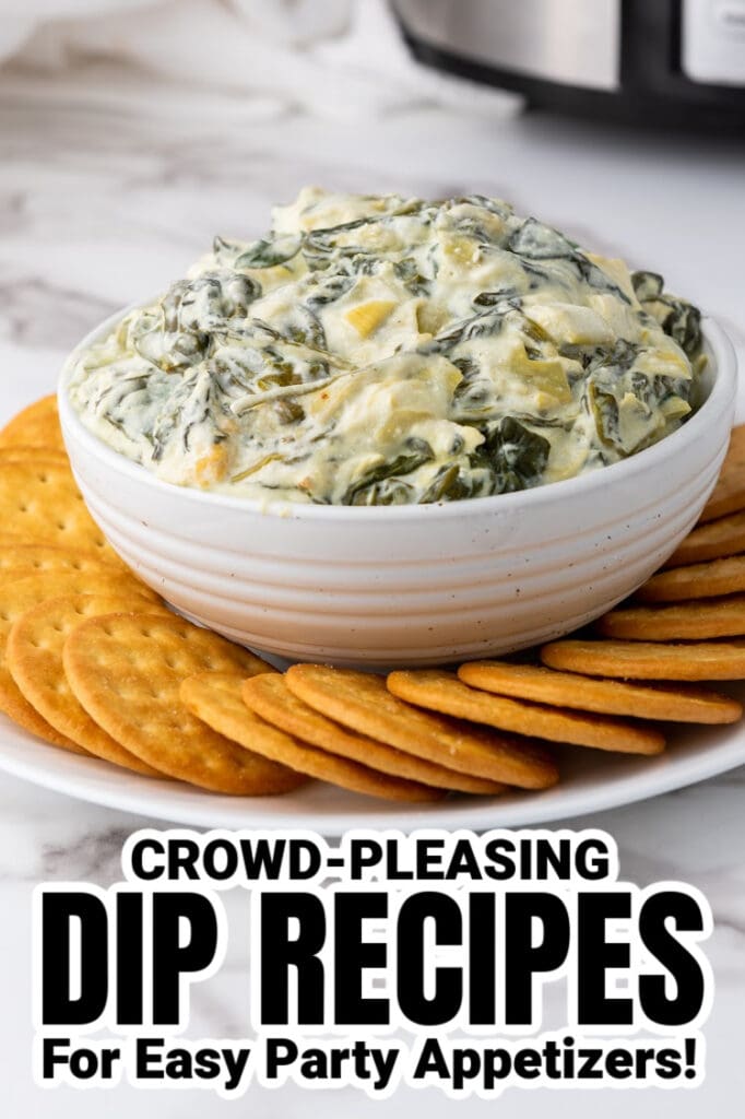 dip recipes - Slow Cooker Spinach Artichoke Dip
