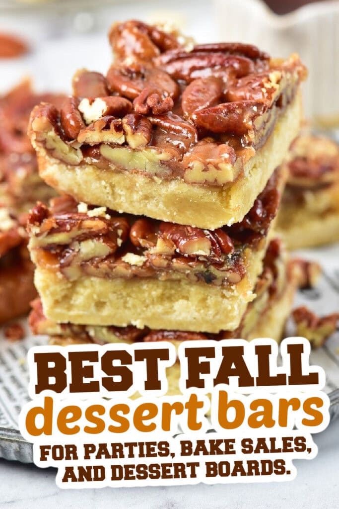 fall dessert bars - Old-Fashioned Pecan Pie Bars