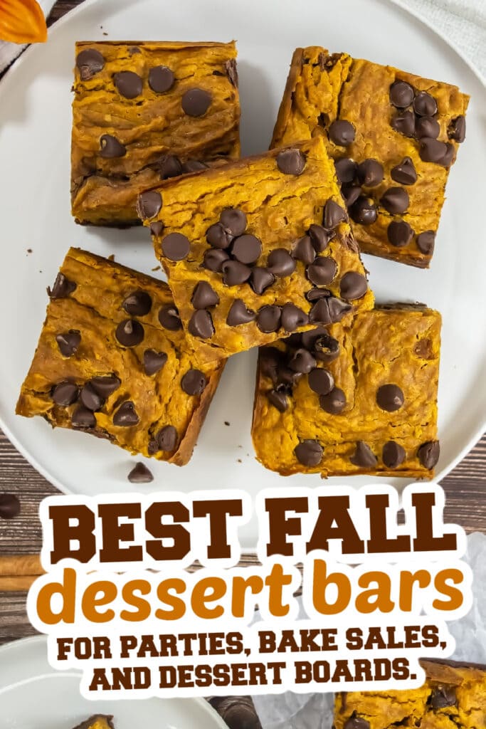fall dessert bars - Pumpkin Brownies
