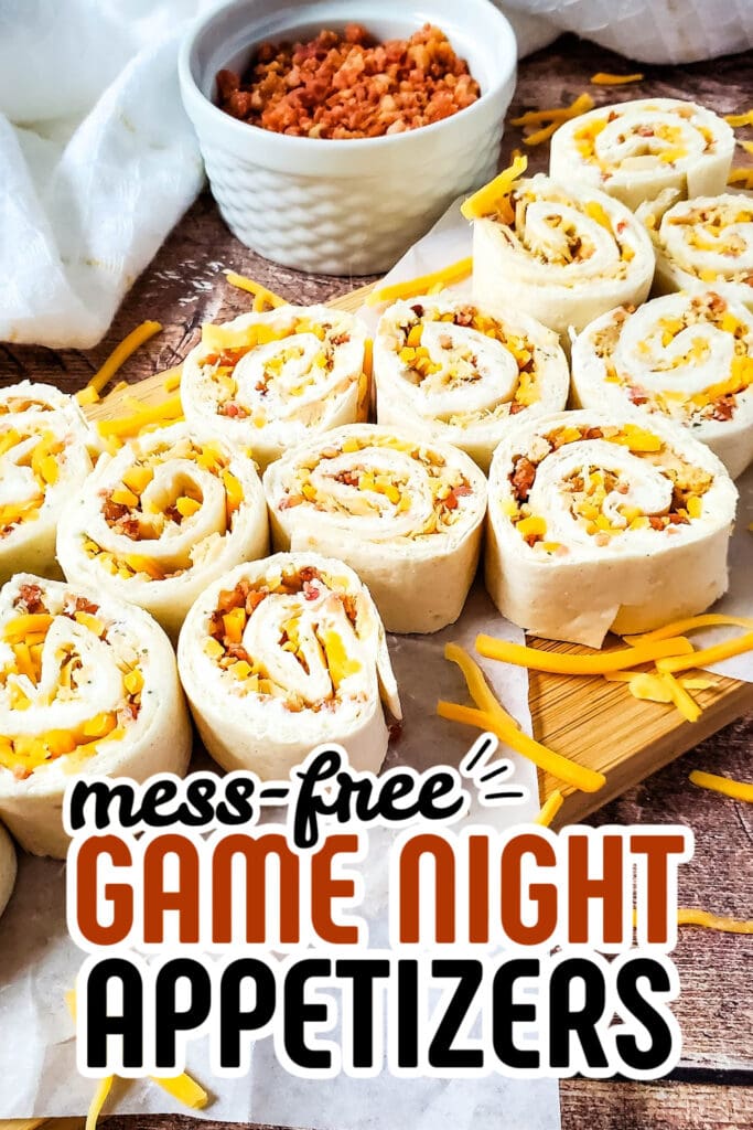 game night appetizers - Crack Chicken Pinwheels