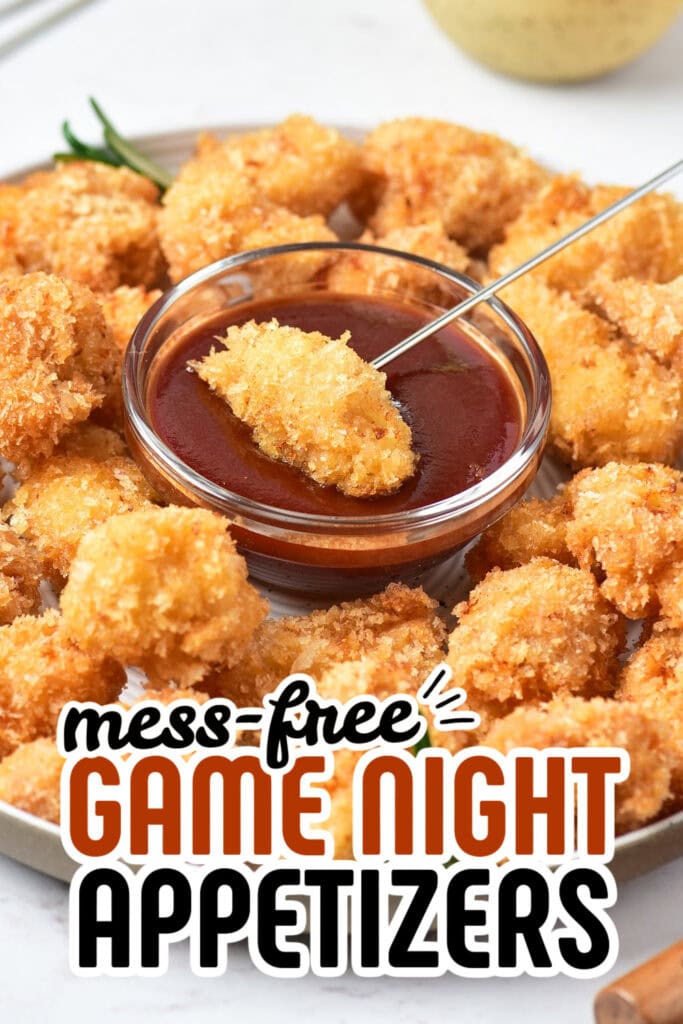 game night appetizers - Crispy Popcorn Chicken Bites