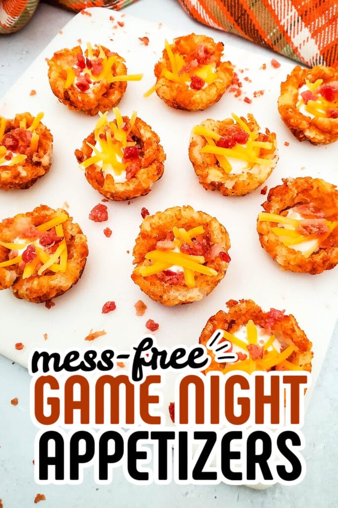 game night appetizers - Loaded Tater Cups