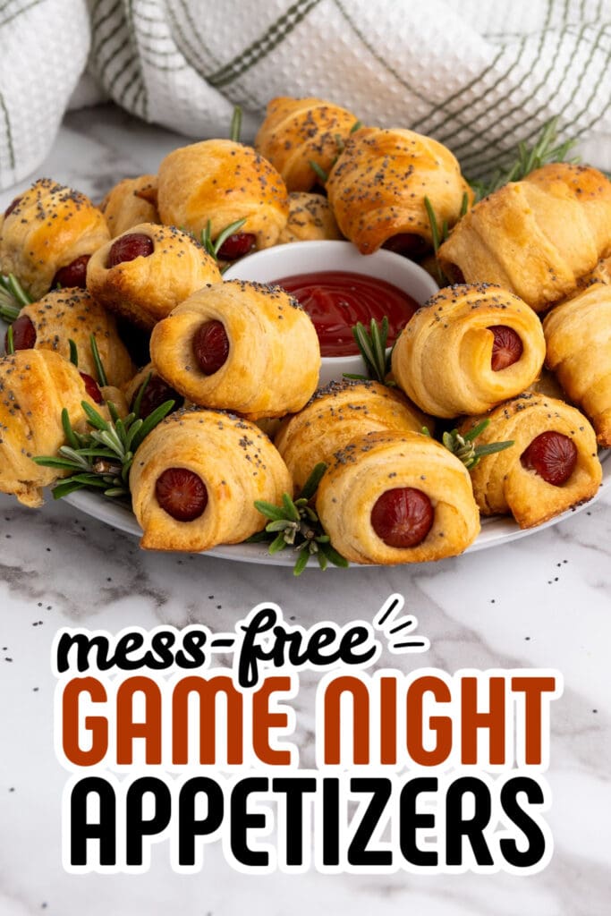 game night appetizers - Mini Piggies in a Blanket