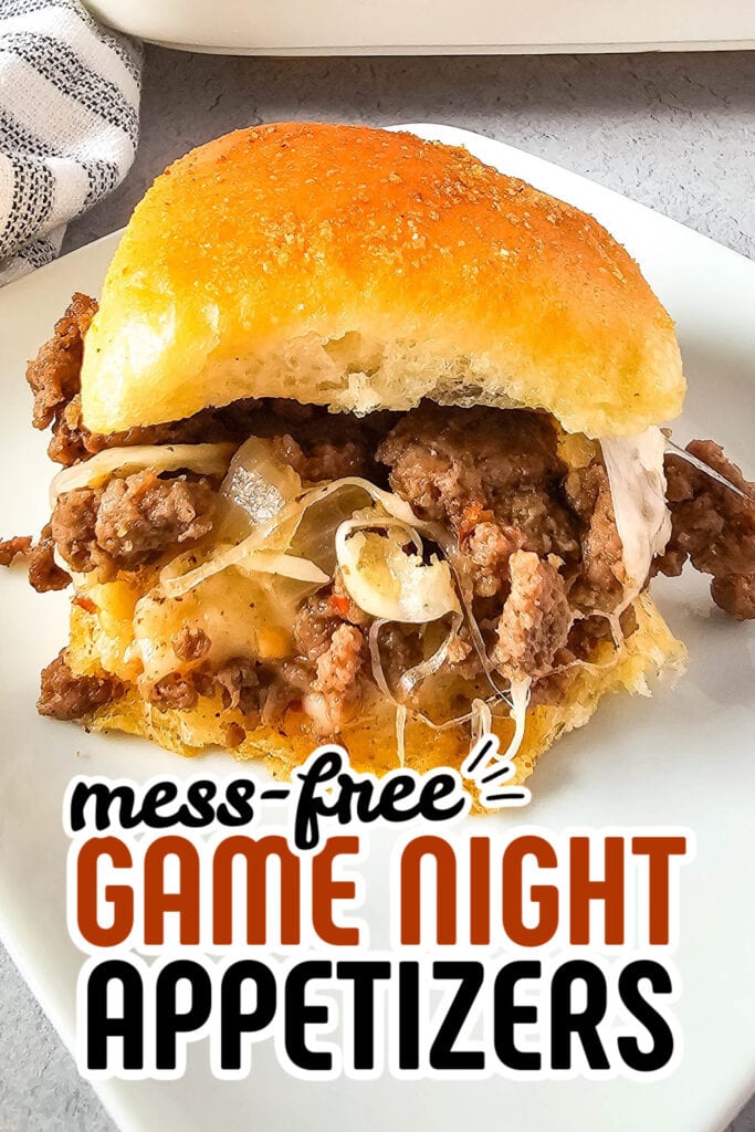 game night appetizers - Mushroom & Swiss Sliders