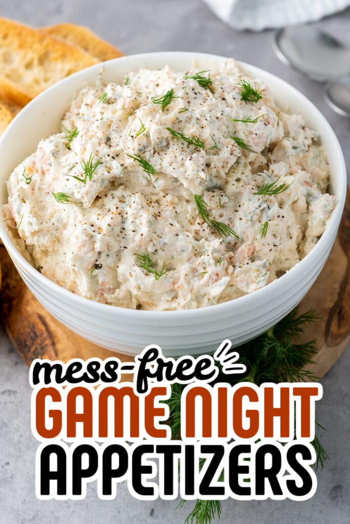game night appetizers - Smoked Salmon Dip