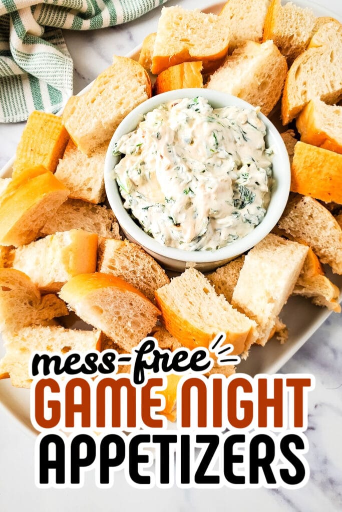 game night appetizers - Spinach Dip