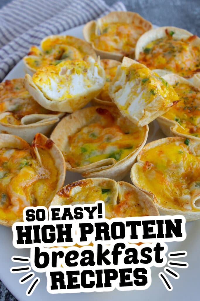 high protein breakfast -Three Cheese Mini Quiches