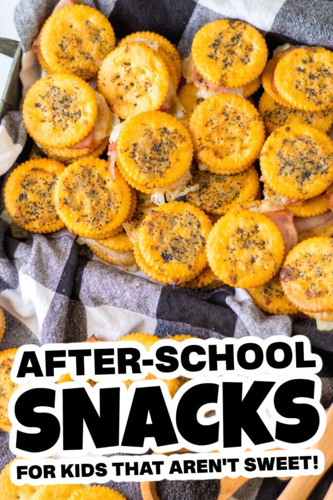 kids school snacks - Buttery Ritz Ham Sandwiches