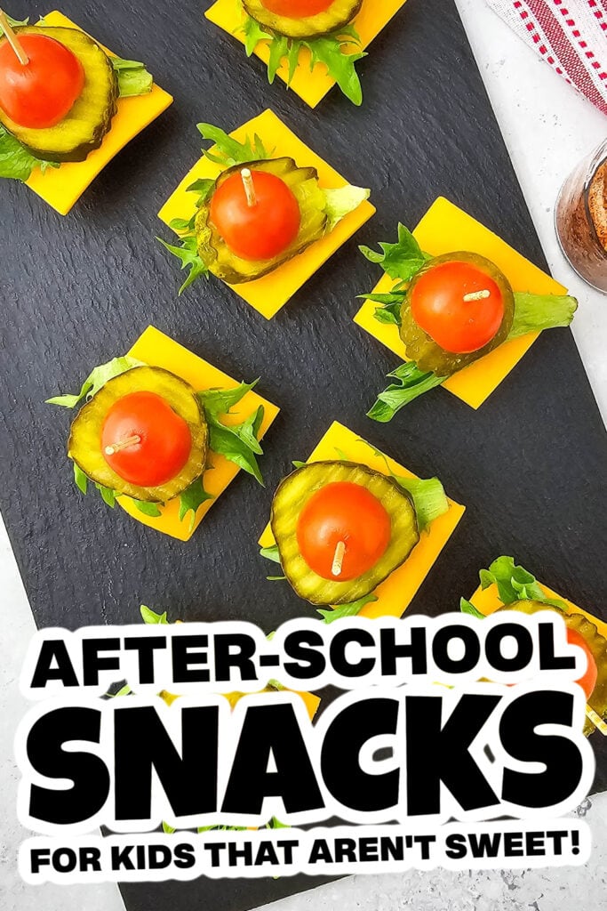 kids school snacks - Mini Cheeseburger Bites