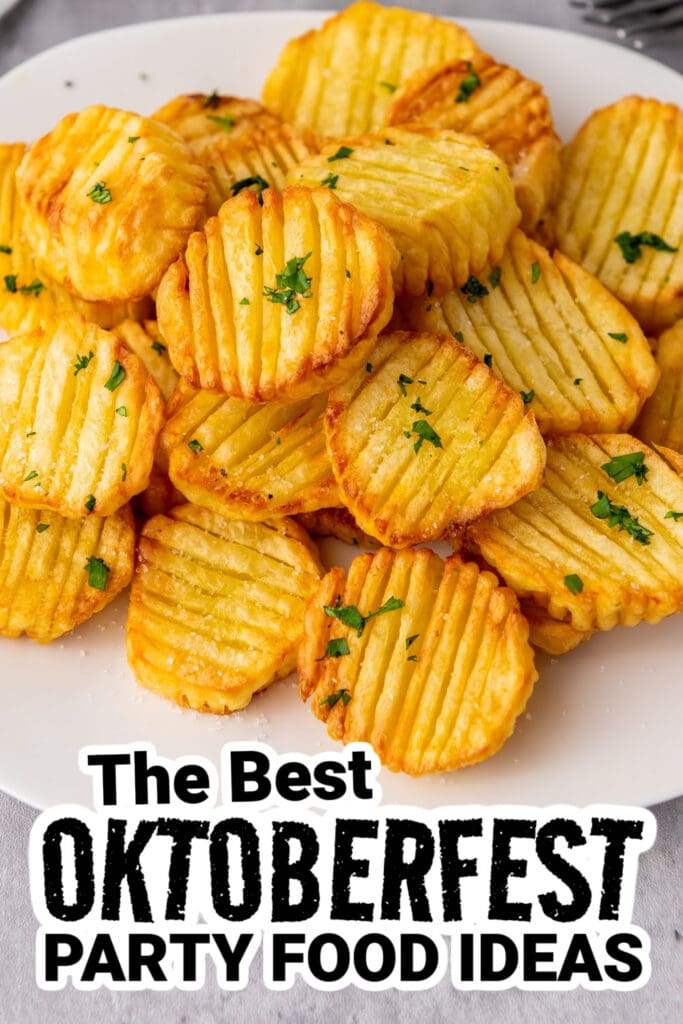 oktoberfest party foods - Air Fryer Accordion Potatoes