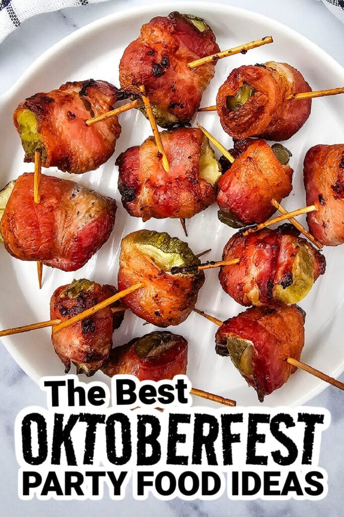 oktoberfest party foods - Bacon Wrapped Dilly Bites