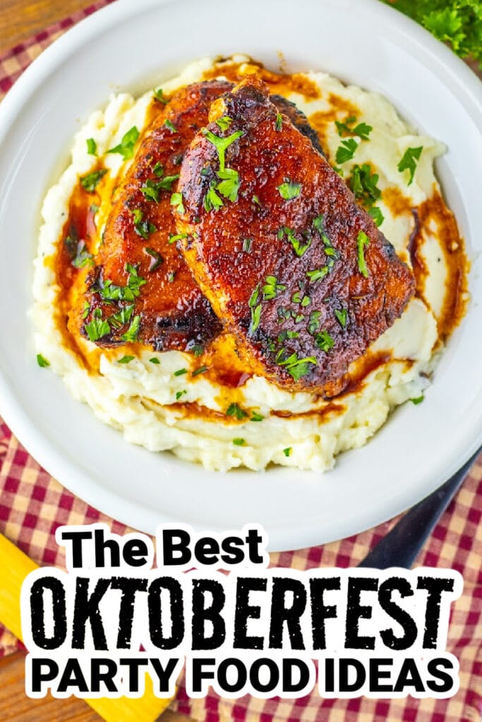 oktoberfest party foods - Brown Sugar Glazed Pork Chops