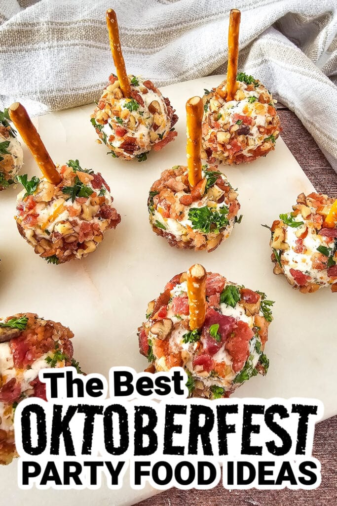 oktoberfest party foods - Cracked Out Cheeseball Bites