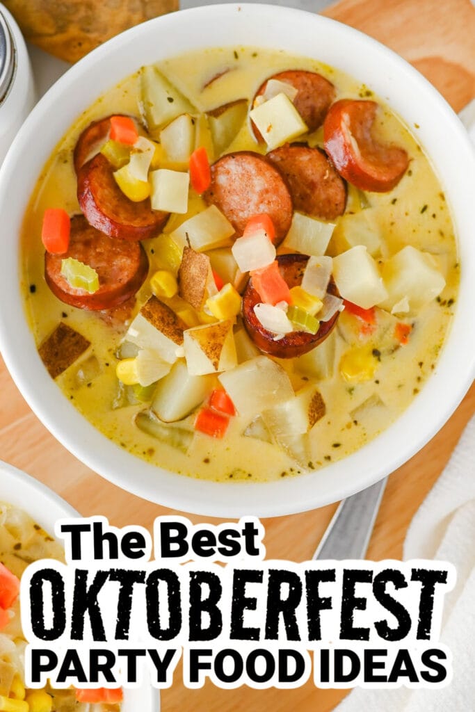 oktoberfest party foods - Creamy Kielbasa Potato Soup
