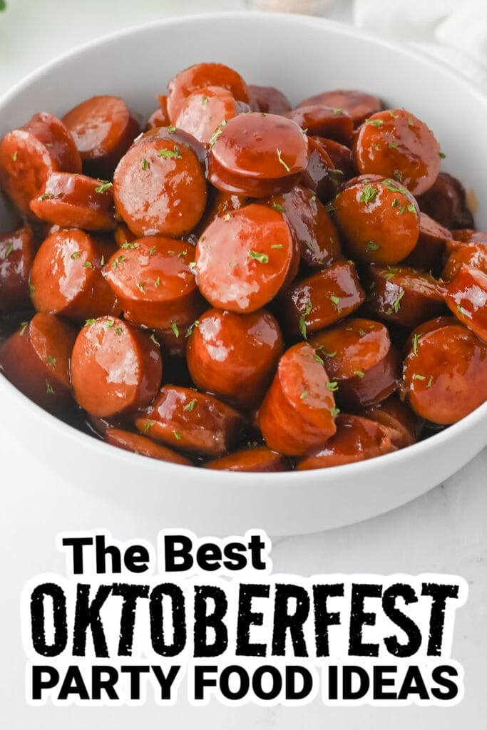 oktoberfest party foods - Crockpot BBQ Sausages