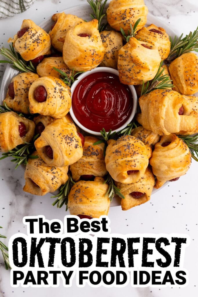 oktoberfest party foods - Flaky Mini Piggies in a Blanket
