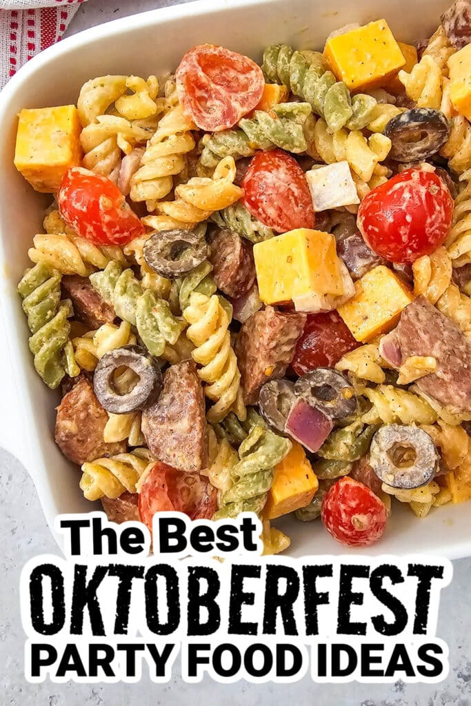 oktoberfest party foods - Smoked Sausage Pasta Salad
