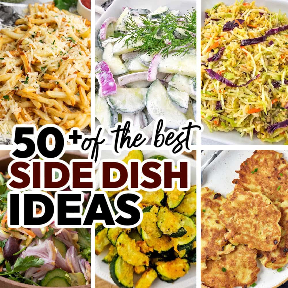 side dish recipes social media image copy